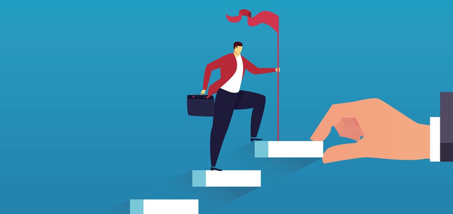 job seeker achieving goal